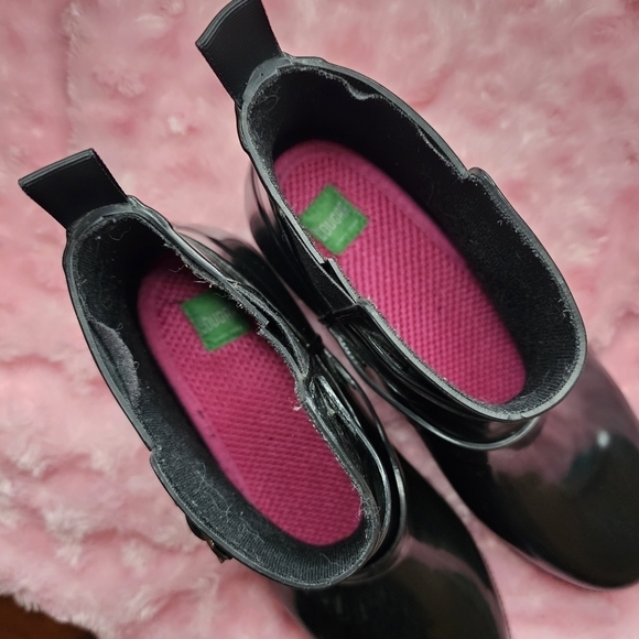 Cougar Women's Black Royale Hand Made Ankle-High Rain Boots Size 10 - Picture 4 of 12